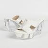 10.5cmEuro Crystal Chunky Heel Slippers Rhinestone Platform Shoes LFD-1108WG-F3