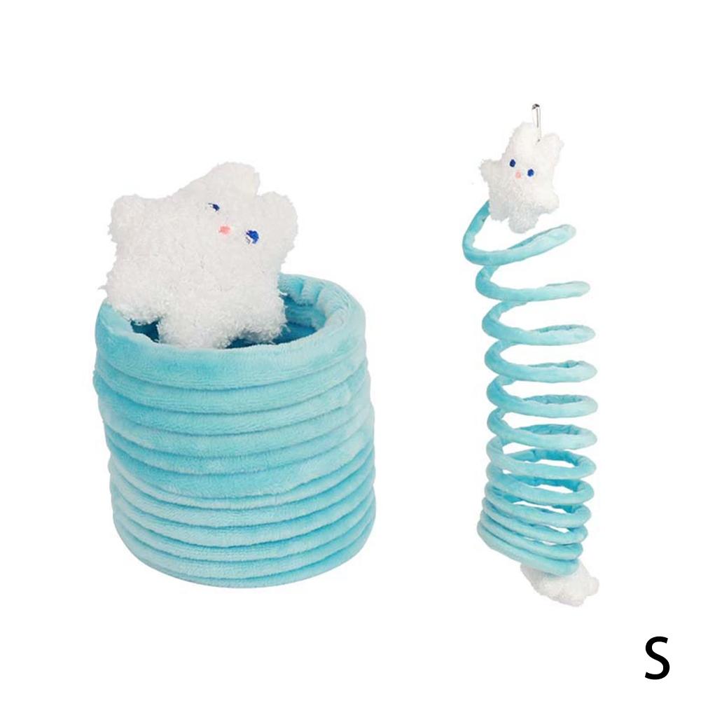 

120/240cm Colorful Sugar Glider Toys Elastic Climbing Rope Swing Toys Pet Cage Decoration Parrot Cockatiel Pet Stand Training Supplies S синий