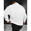 1pc Men'S Fashionable Merry Christmas Print Crew Neck Sweatshirt, Polyester Knit Fabric with Slight Stretch,  Loose Fit Long Sleeve Warm Sweater