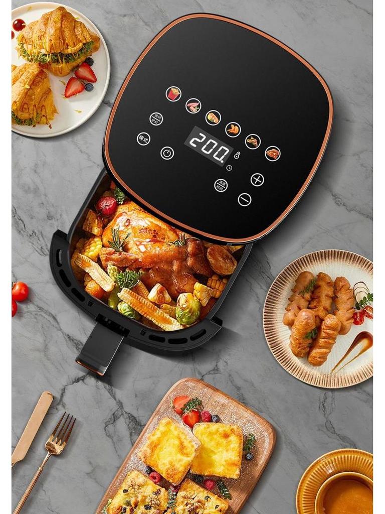Rongsheng Touchscreen Smart Heißluftfritteuse: Großes Fassungsvermögen, Multifunktional, Vollautomatisch, Kein Wenden erforderlich