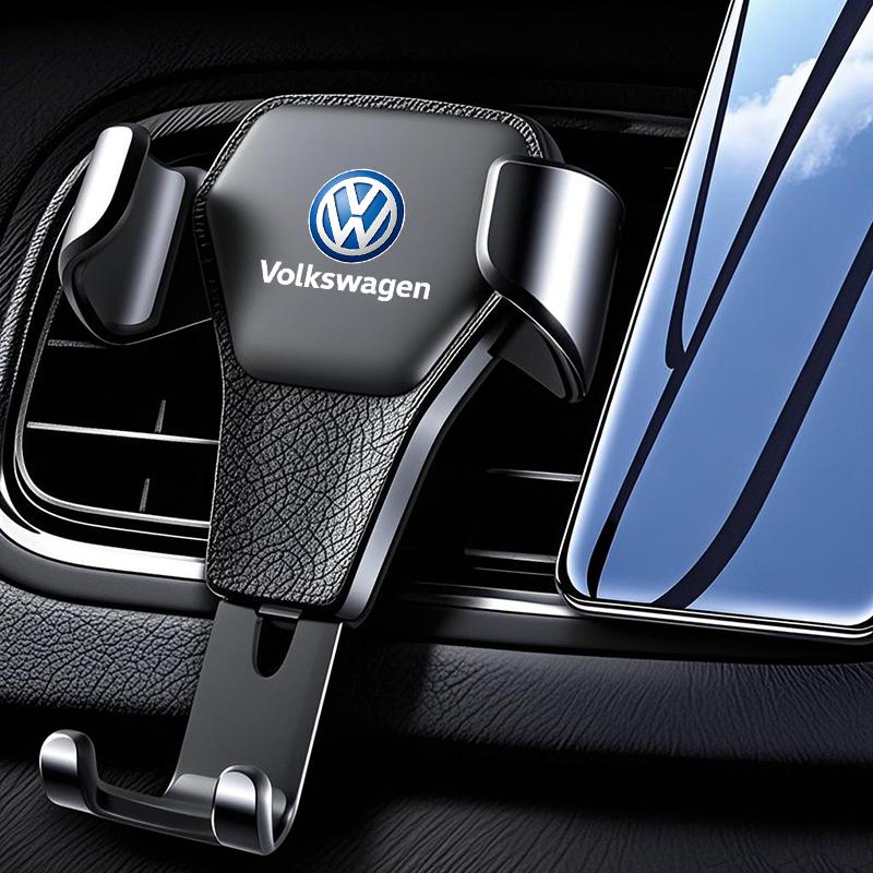 OBTLU1 Gravity Car Phone Holder Air Vent GPS Stand Accessories Tire Valve For VW GTI Polo Golf Passat Tiguan Arteon ID.3 Jetta T-ROC CC