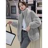 Women Zipper Thick Zipper Jackets Cardigan Long Sleeve Turtleneck Spliced Coats Casual Elegant Lady Outwear Warm Winter