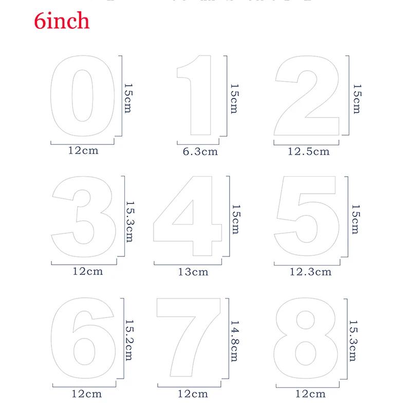 

6/8/10inch PET 0-8 Numbers Cake Mold Sets Cake Decorating Tools Confeitaria Maker DIY Birthday Cake Design Bakeware Pastry Tools