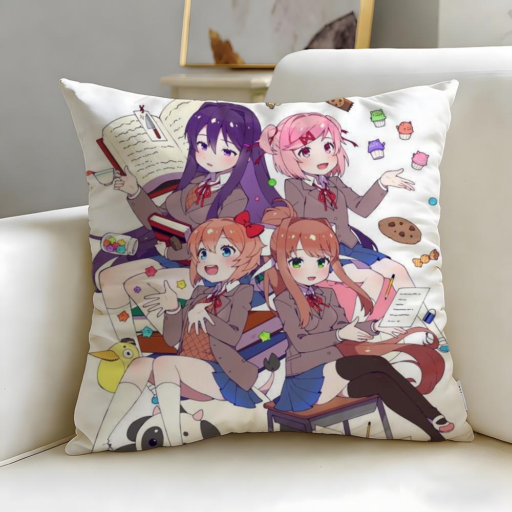 Stylish Ddoki Dokied Cushion Cover Soft EasyWash Pillow Case Versatile for Couch Bed Travel and Office