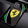 For Ferrari 458 488 599 612 FF F12 Racing Tempered Glass Phone Case For iPhone 11 12 13 14 15 16 17Pro X XR XS Max Mini 7 8 Plus