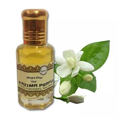 Aliejiniai kvepalai Mogra (Jazminas) unisex (10 ml), Mogra Attar Perfume Natural Neskiestas, Kazima