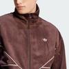 Adidas Originals Striped Stand Collar Zip-Up Long Sleeve Jacket Men Jacket Brown II5787