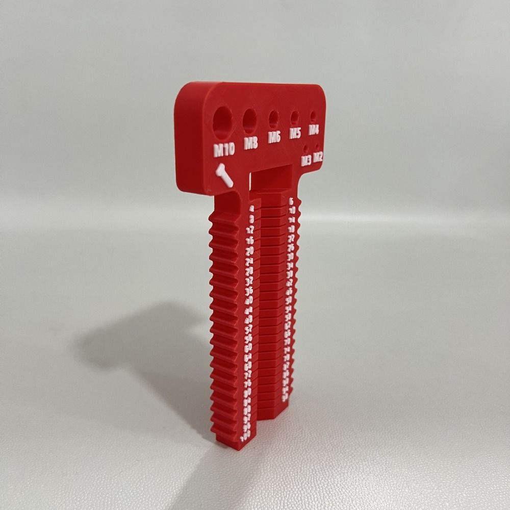 T-Square Wire Screw Measuring Tool 4-100mm 3D Printing Thread Pitch Gauge Measurement Ruler Plastic M2-M10 Architect Ruler