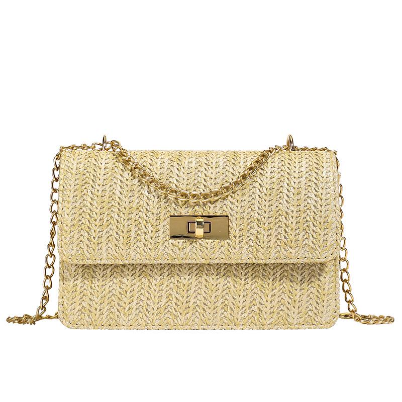 Popular fashion woven small bag 2025 new chain shoulder crossbody