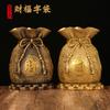 Copper Ming Copper Ware Brass Coin Bank Lucky Bag Gift Metal Crafts Home Wealth Store Opening