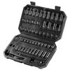 Impact Sockets Set 55pcs 6-Point 1/4" Drive Bit Ratchet Tool Kit Case