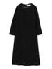 Beams Triacetate Front Tuck Black 36 Demi-Luxe Dress Women's