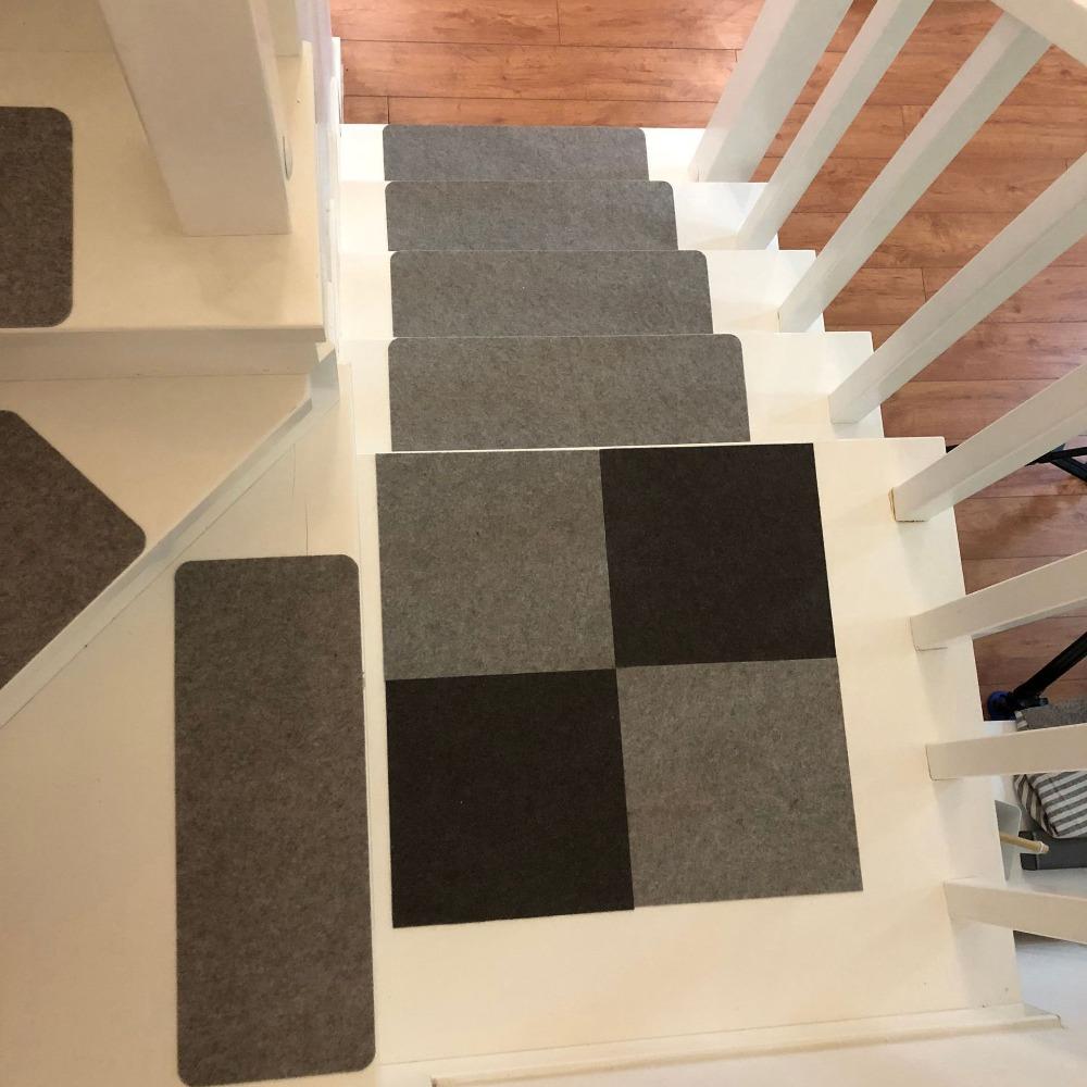 Non-slip Stair Stepping Mat Water Absorption Self-adhesive Floor Mat  Kitchen Dining Room Bedroom