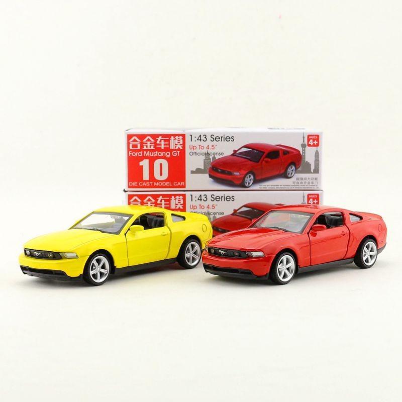Alloy Car Model Toy Ford Mustang Gt With Door Opening Design For Gift Kids