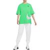 Nike Printed Round Neck Short Sleeve T-Shirt With Large Swoosh, American Vintage, Regular Shoulder Women Tops Green DV3320-362