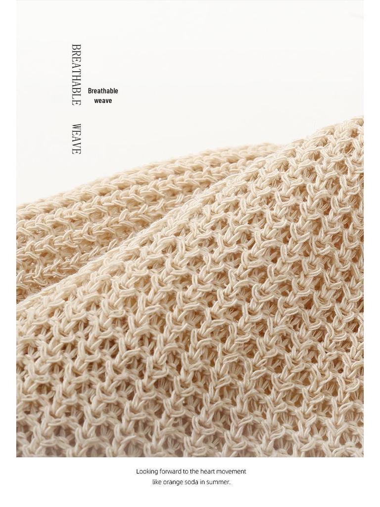 Korean Style Knitted Fisherman Hat for Women – Breathable, Versatile, Sun Protection, Small Face Effect