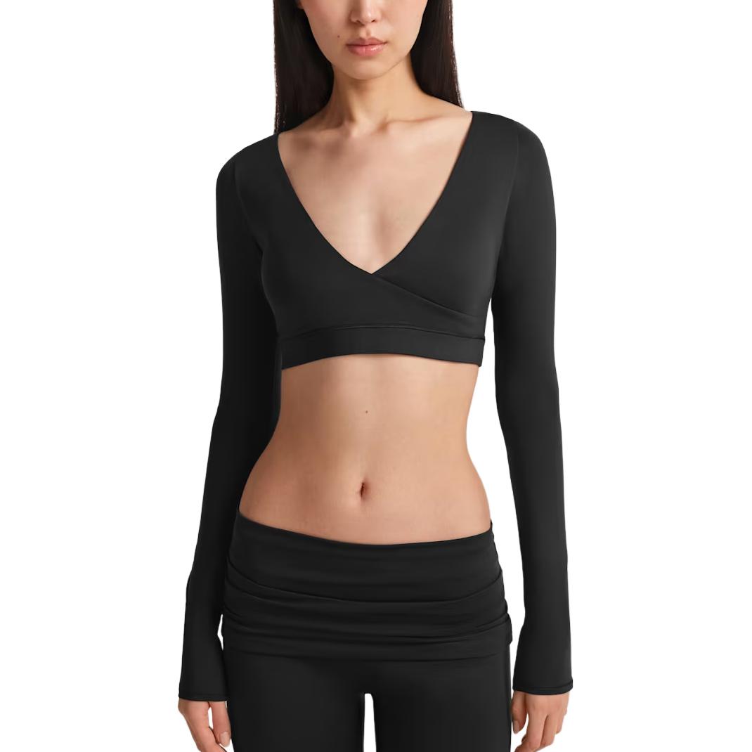 

NikeSKIMS Matte Women s Long-Sleeve Wrap Top IR5073-054 M