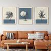 Scandinavian Tree Moon Beige Blue Posters Abstract Wall Decorative Canvas Painting Print for Living Room Home Decor Art Picture