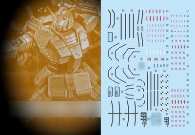 HG RG EG Robot MS Yukisha Detail Up Water Transfer Decal HG Local Type Gundam Out Fluorescence!! 1/144 (for 1/144 (Roll Color) HG-15) [Item]