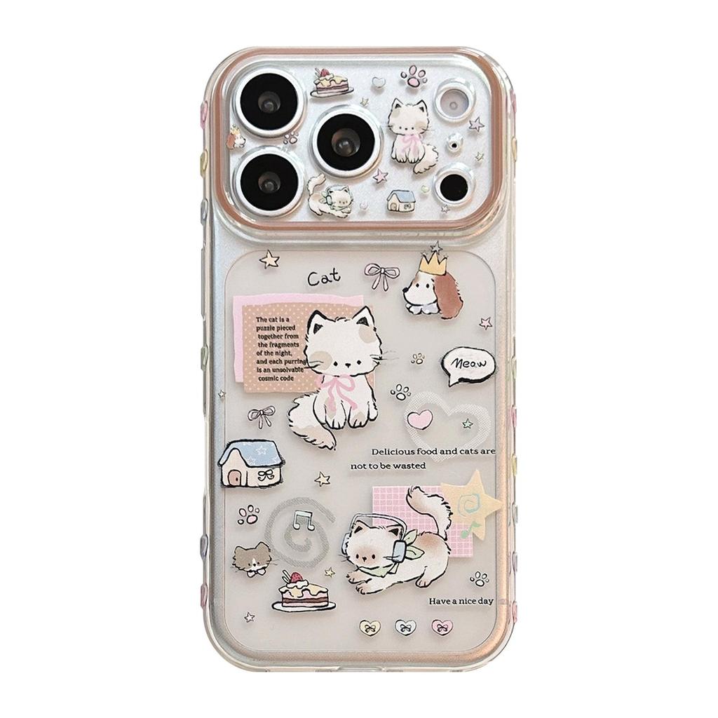 Coque de téléphone mignonne pour chaton pour iPhone 16, iPhone 17 et iPhone 17 Pro Max
