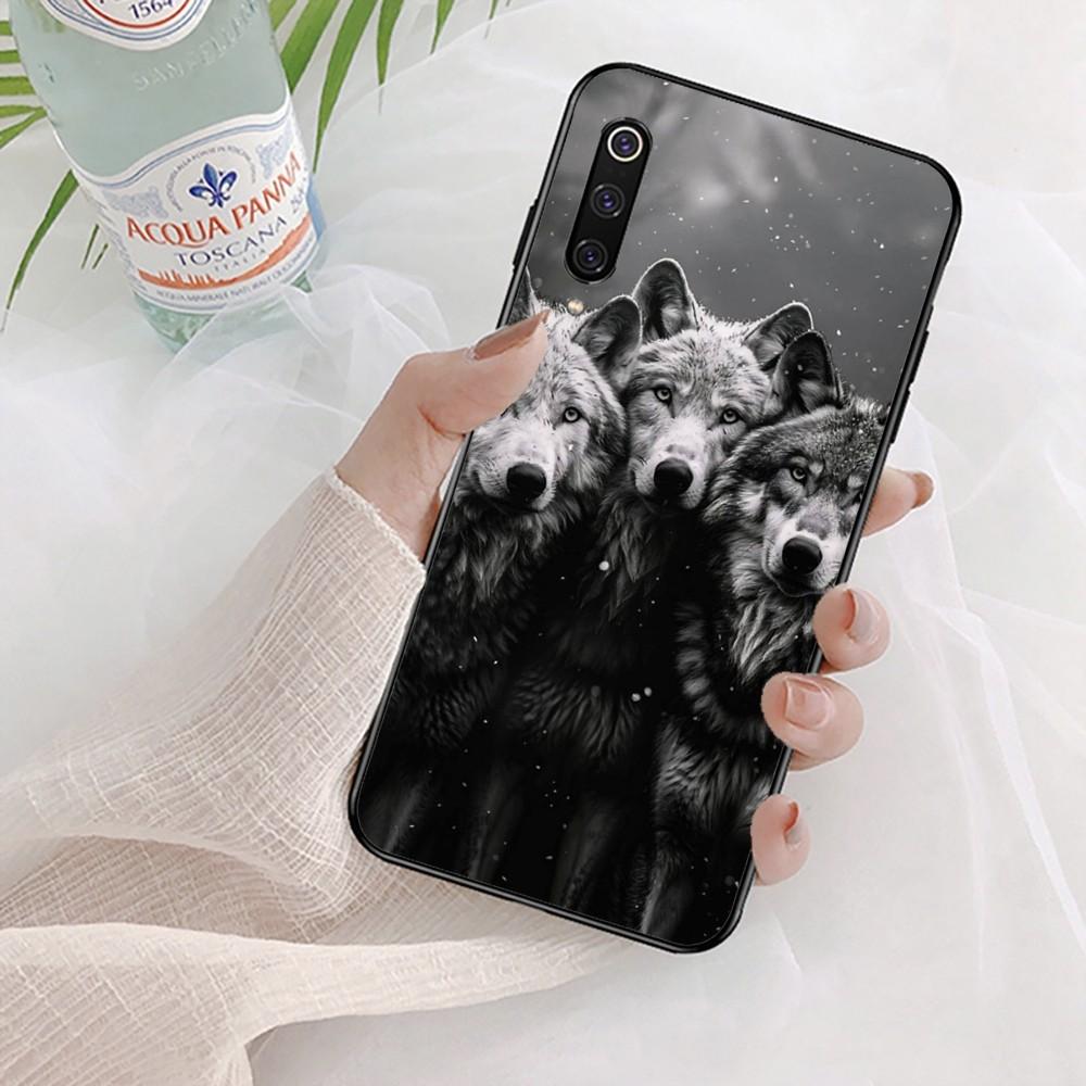 Animal The Wolf Howl Phone Case For Xiaomi Mi 5X 8 9 10 11 12 Lite Pro 10T PocoX3pro PocoM3 Note 10 Pro Lite
