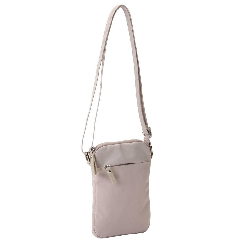 NITORI DECO HOME Vertical Smartphone Pouch CS07 Mocha Water-Repellent Phone Bag with Detachable Strap