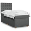 VidaXL Slatted Bed Base with Mattress Dark Grey 80x200 Cm Fabric 3293422