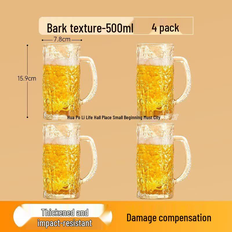 Tempered Glass Mug with Handle