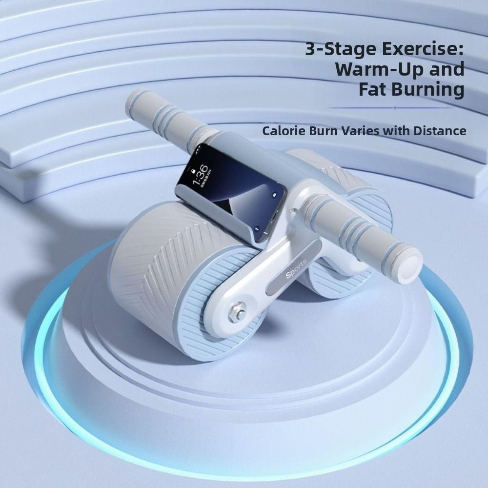 Automatic Rebound Abdominal Wheel Exerciser Anti-Slip Ab Roller Household