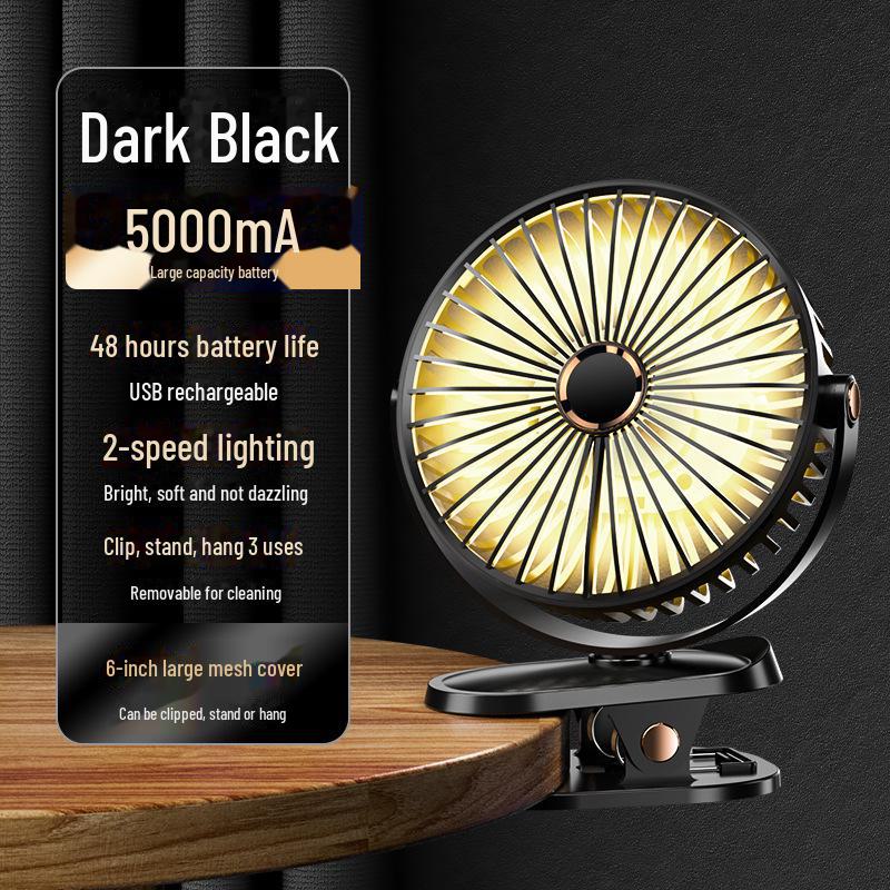 

Портативный мини-вентилятор с USB-зарядкой и зажимом для стола и спальни Clip Fan