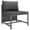 Day and Night - Day and Night Sectional Central Sofa with Gray Synthetic Rattan Cushions