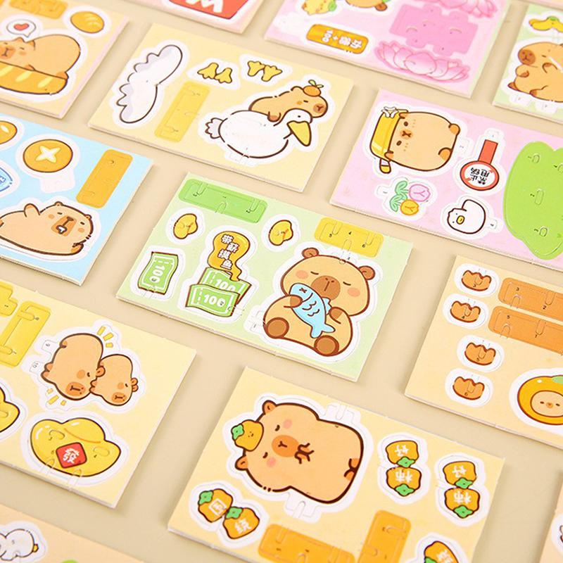 30Pcs 3D Cute Cartoon Animal Aircraft Car Dinosaur DIY Paper Jigsaw Puzzles Toys For Kids Birthday Party Favors Classroom Reward