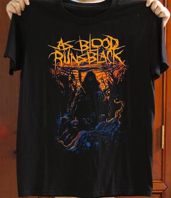 New As Blood Runs Black Band Black Cotton Size S-5XL T Shirt Unisex DO755