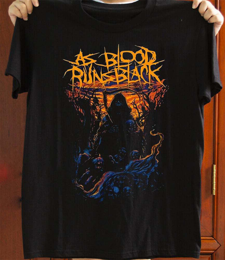 New As Blood Runs Black Band Black Cotton Size S-5XL T Shirt Unisex DO755