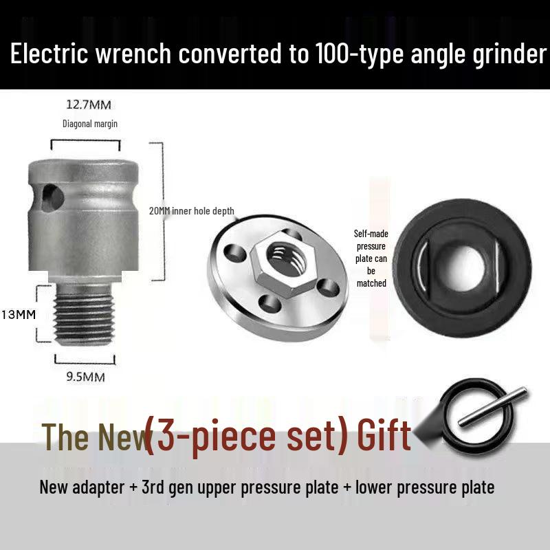 Cordless Drill Angle Grinder Attachment: Multifunctional Conversion Rod Set for Cutting and Polishing