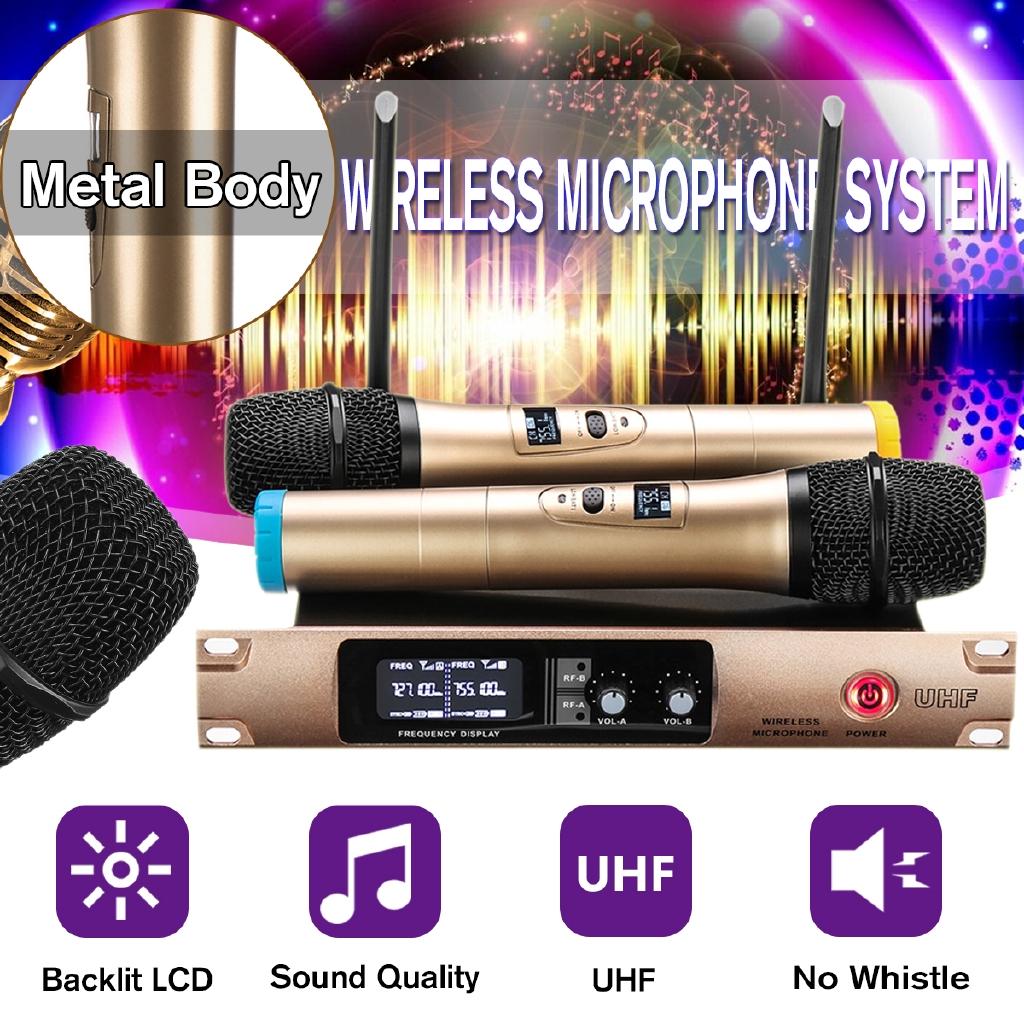 

Профессиональный беспроводной микрофон УВЧ, динамик, ручной микрофон, микрофон для караоке, музыкальный проигрыватель, рекордер для пения, КТВ