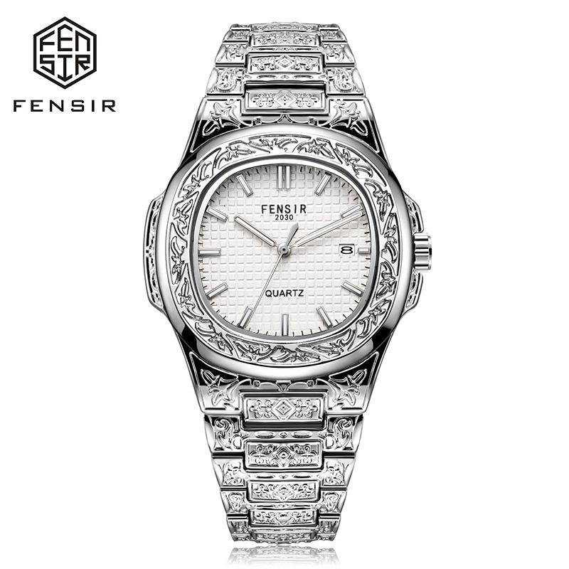 Luxus Herren Armbanduhr Leuchtend Wasserdicht Datum Herrenuhr Edelstahl Herren Quarzuhren Lässige Herrenuhr