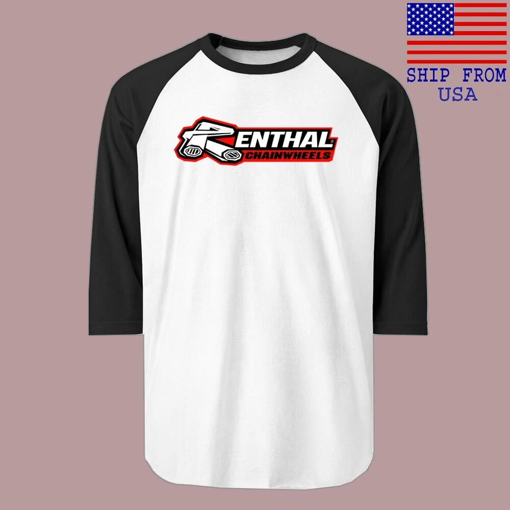 

RENTHAL CHAINWHEELS Men#039;s Raglan Black Size S2XL Unisex T-Shirt XXL