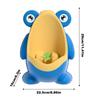 Boys Urinal for Potty Training Frog Shaped Urinal with Funny Aiming Target Interactive Detachable Toilet for Kids Child Bathroom