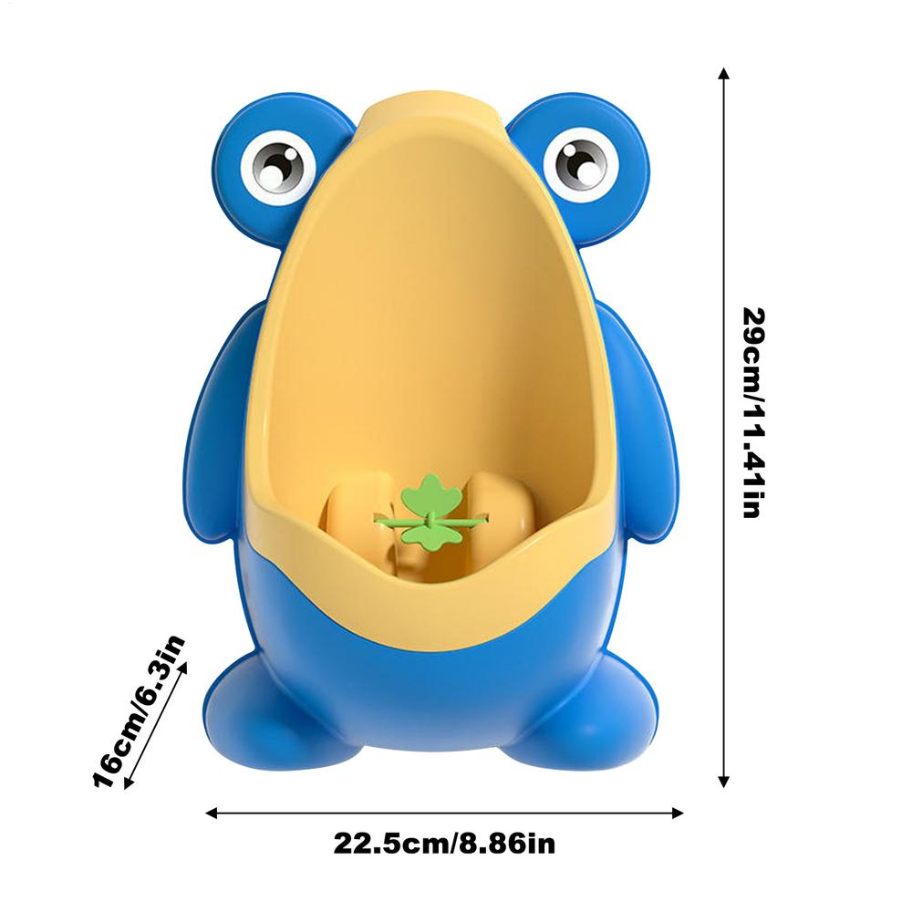 Boys Urinal for Potty Training Frog Shaped Urinal with Funny Aiming Target Interactive Detachable Toilet for Kids Child Bathroom