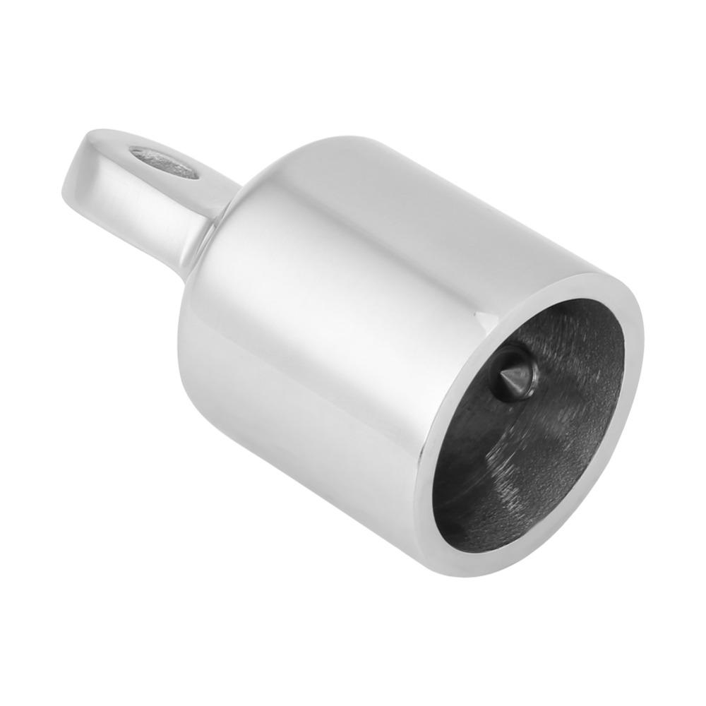 2Pcs Inside Dia 1" 25mm Bimini Top Caps 316 Stainless Steel Tube Fitting Boat Application