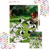 101 Dalmatians Diamond Painting Kit for Living Room, Bedroom, Study and Other Interior Space Decoration