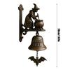Witch Bell Wind Chimes Witch Iron Broom Door Hanger Hanging Decorations Dachshund Dog Door Chime