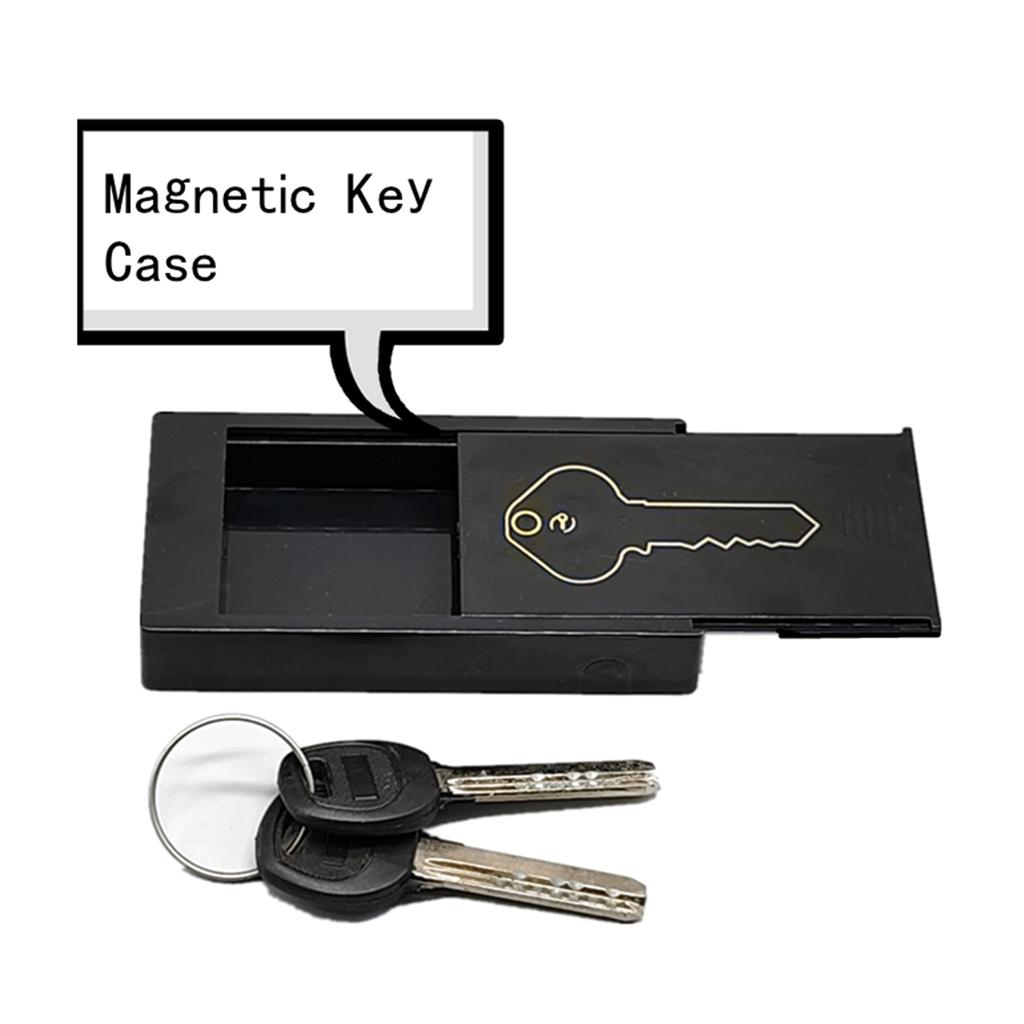 Holdbar Værbestandig Nøkkelgjemmer Praktisk Nøkkelboks Magnetisk Bilnøkkelholder Utendørs Gjemmested med Magnet Etuier for Hjemmet