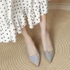 High heels stiletto new pointed temperament black work shoes women's simple small heel single shoes