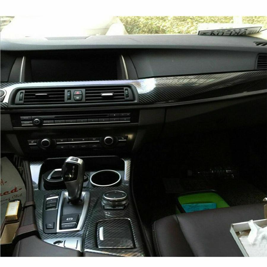 Pro 2011-2017 BMW řady 5 F10 F18 Interiér DIY Ozdobné samolepky Styl uhlíkových vláken