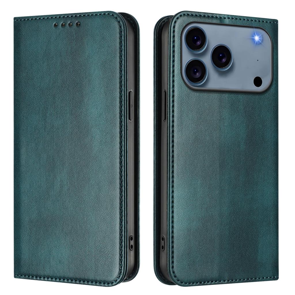 For iPhone 17 Pro Max Wallet Cases Retro Texture RFID Blocking Leather Phone Cover