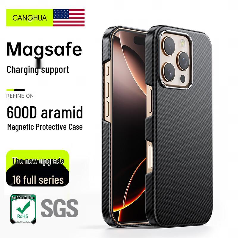 Кевларовый чехол для телефона CangHua MagSafe для iPhone
