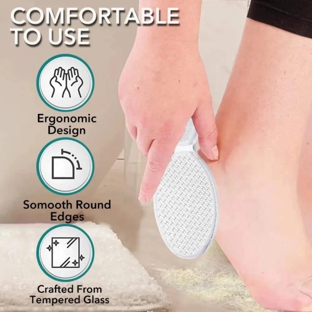 Nano Glass Double-sided Foot Rasp Heel File Hard Dead Skin Callus Remover Exfoliating Pedicure Care Foot File Beauty Tools