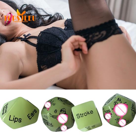 Sexy Reusable Dice Set - 1/2/4/5Pcs, Safe, Exciting, Luminous Design, Tricky Night Club Toy for Endless Fun